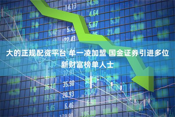 大的正规配资平台 牟一凌加盟 国金证券引进多位新财富榜单人士
